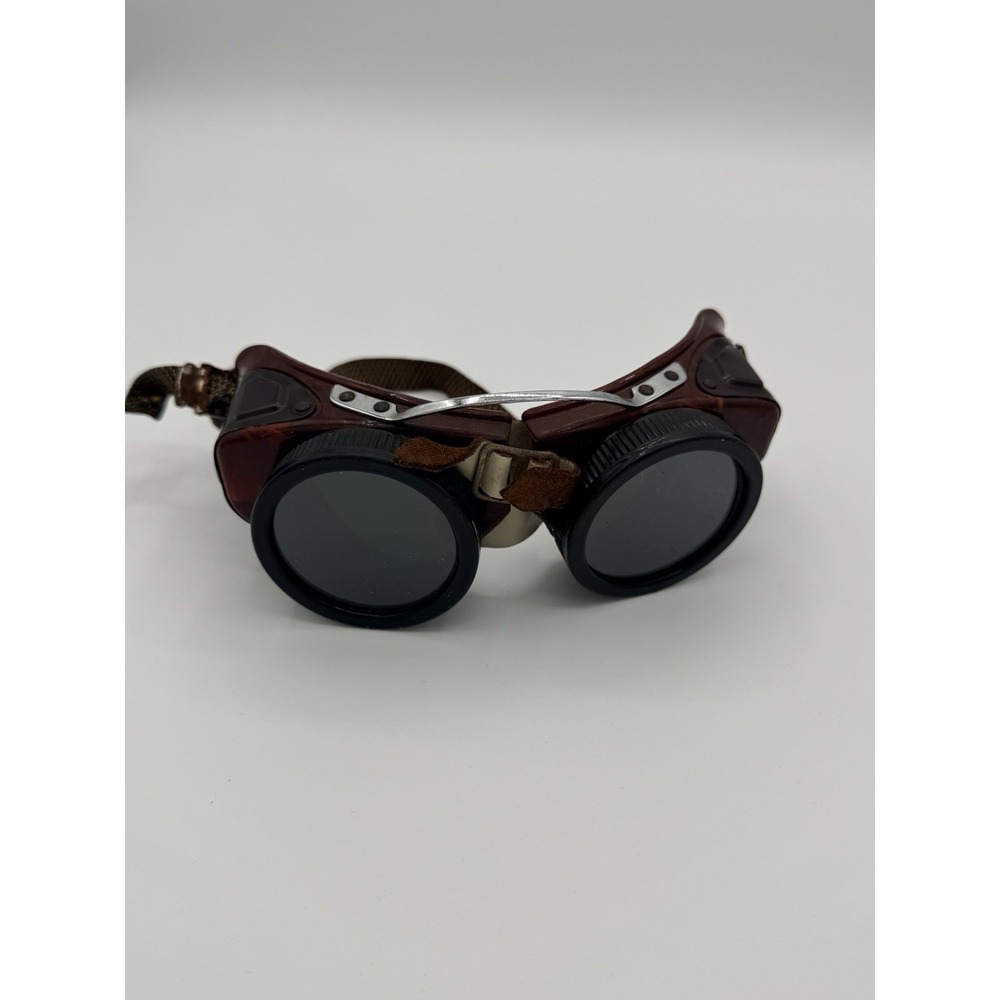 Vintage Glendale Welding Goggles Steampunk Safety Glasses Industrial
